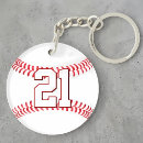 Zoek naar nummer sleutelhangers Honkbal