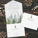 Zoek naar pine tree wedding uitnodigingen Pijnboomboom