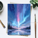 Zoek naar aurora borealis briefkaarten Winter