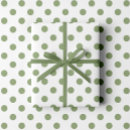 Zoek naar sage green cadeaupapier Poka punten
