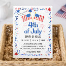 Zoek naar bbq party briefkaarten Rood wit blauw