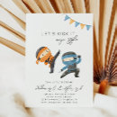 Zoek naar karate partij uitnodigingen Gedrukte ninja party