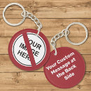 Zoek naar verbod sleutelhangers Symbool