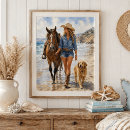 Zoek naar cowgirl kunst Waterverf