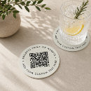 Zoek naar qr code onderzetters Klant