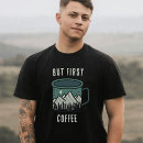 Zoek naar eerste koffie tshirts Maar eerst koffie
