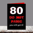 Zoek naar grappige 80ste verjaardagskaarten Voor hem