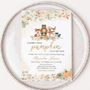 Zoek naar pompoen babyshower uitnodigingen Najaar