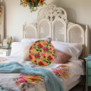 Zoek naar gele bloemen kussens Vintage