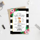 Zoek naar zwart wit babyshower uitnodigingen Bos