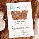 Zoek naar modern gender reveal uitnodigingen Roze of blauw