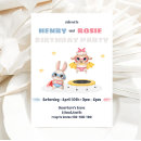 Zoek naar tweeling verjaardagsuitnodiging uitnodigingen Jongen en meisje