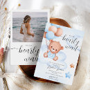Zoek naar teddy bear babyshower uitnodigingen Waterverf