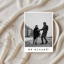 Zoek naar we eloped uitnodigingen Minimalistisch