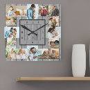 Zoek naar grijs hout klokken Fotocollage