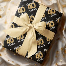 Zoek naar jaren 40 cadeaupapier Zwart en goud