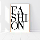 Zoek naar fashionista posters Zwart wit