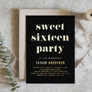 Zoek naar sweet 16 uitnodigingen Zoete zestien