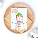 Zoek naar cartoon sneeuwman briefkaarten Feestdagen
