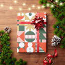 Zoek naar retro kerstmis cadeaupapier Mod
