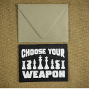 Zoek naar wapen briefkaarten Zwart wit