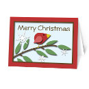 Zoek naar merry christmas bird briefkaarten Rode vogel