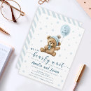 Zoek naar jongen babyshower uitnodigingen Beer