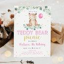 Zoek naar teddybeer picknick uitnodigingen Teddyberefeest