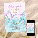 Zoek naar mermaid party uitnodigingen Meisje