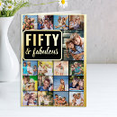Zoek naar vijftig kaarten 50e verjaardagskaart