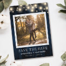 Zoek naar string lights save the dates Marineblauw
