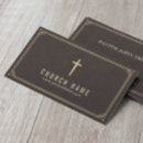 Zoek naar christelijk kruis visitekaartjes Goud