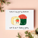 Zoek naar sushi briefkaarten Cartoon