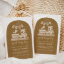 Zoek naar boho teddy bear babyshower uitnodigingen Genderneutraal