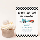 Zoek naar rode raceauto uitnodigingen Verjaardagsfeest