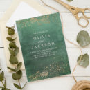 Zoek naar green and gold wedding uitnodigingen Modern