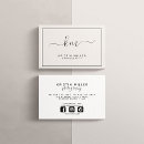 Zoek naar monogram logo visitekaartjes Blush pink