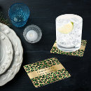 Zoek naar luipaard onderzetters Goud