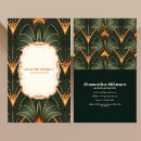 Zoek naar vintage art deco visitekaartjes Ontwerper