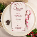 Zoek naar christmas dinner menu uitnodigingen Elegant