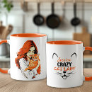 Zoek naar crazy cat lady mokken Schattig