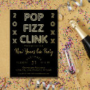 Zoek naar pop fizz clink uitnodigingen Goud