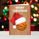 Zoek naar basketbal kerstmis briefkaarten Santa