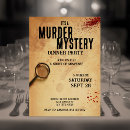 Zoek naar detective uitnodigingen Murder mystery party