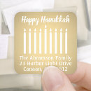 Zoek naar kaarsen retouretiketten Happy hanukkah
