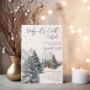 Zoek naar winter wonderland babyshower uitnodigingen Bos