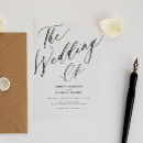 Zoek naar transparante uitnodigingen Elegant