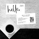 Zoek naar scandinavië visitekaartjes Hallo grote typografie