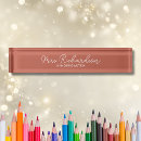 Zoek naar klaslokaal naambordjes Leraar