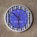 Zoek naar zwarte stippen klokken Blauw